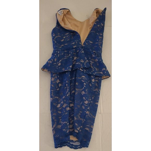 Cache Womens Blue Floral Flower Dress - Petite 0 - Picture 4 of 6